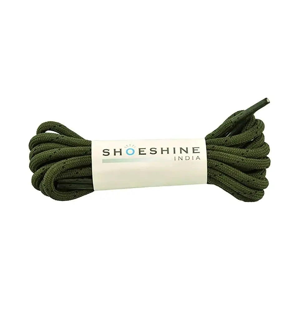 SHOESHINE Shoe Lace (1 Pair) 4mm Dark Brown Round Shoelace & Boot Laces