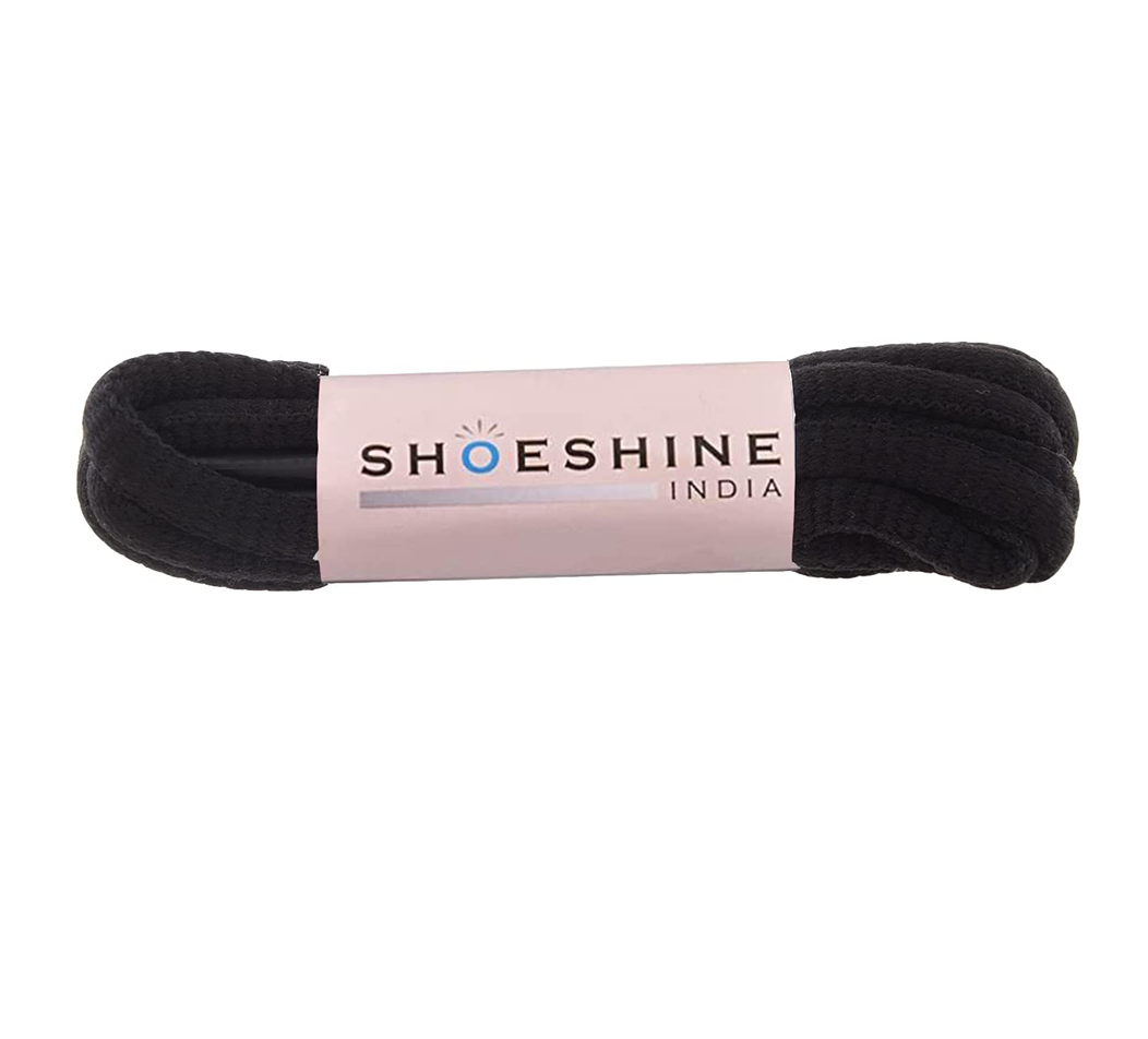 Shoeshine Oval Shoelace 1 Pair - Black shoe lace