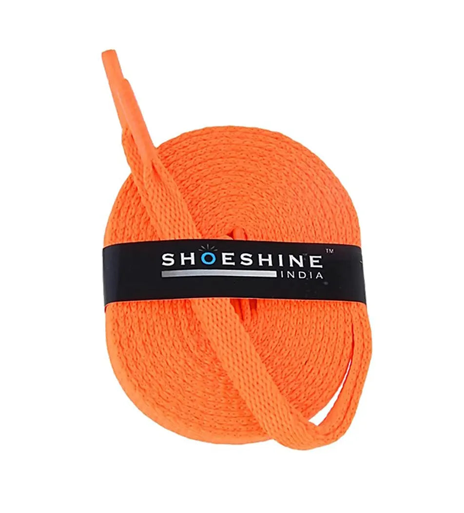 SHOESHINE Flat Shoelace (1 Pair) Cream sports and sneaker shoe laces