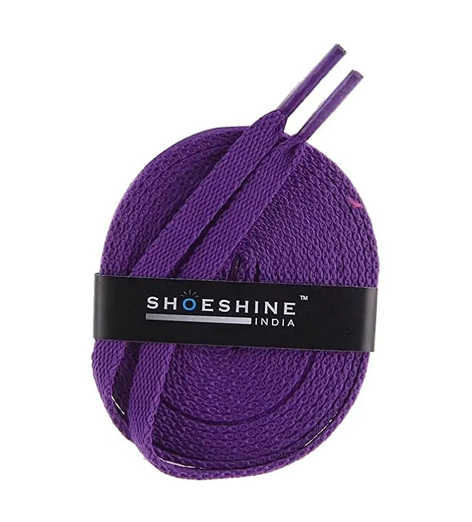 SHOESHINE Flat Shoelace (1 Pair) Royal Blue sports and sneaker shoe laces