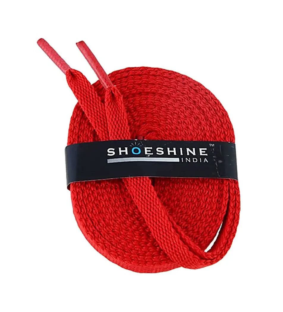 SHOESHINE Flat Shoelace (1 Pair) Persian Pink sports and sneaker shoe laces