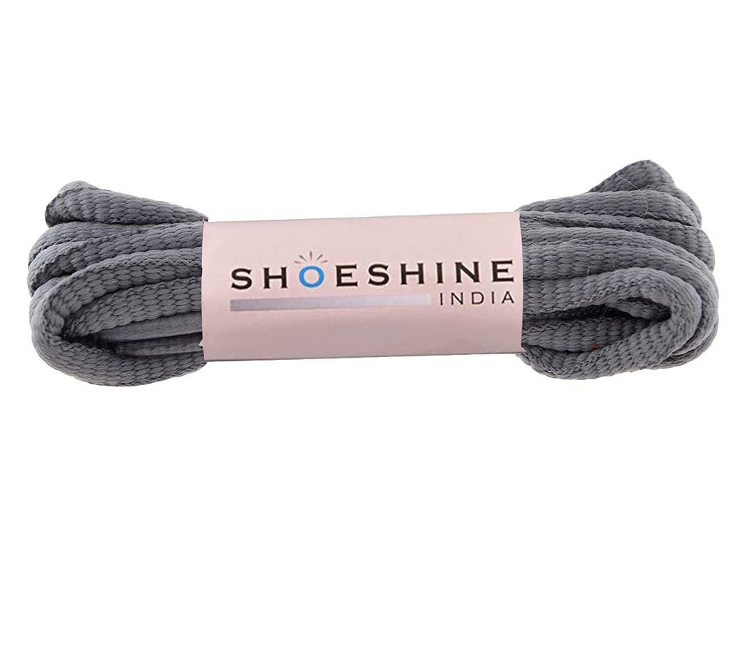 Shoeshine Oval Shoelace 1 Pair - White shoe lace