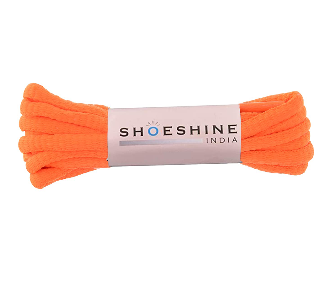 Shoeshine Oval Shoelace 1 Pair - Florescent shoe lace