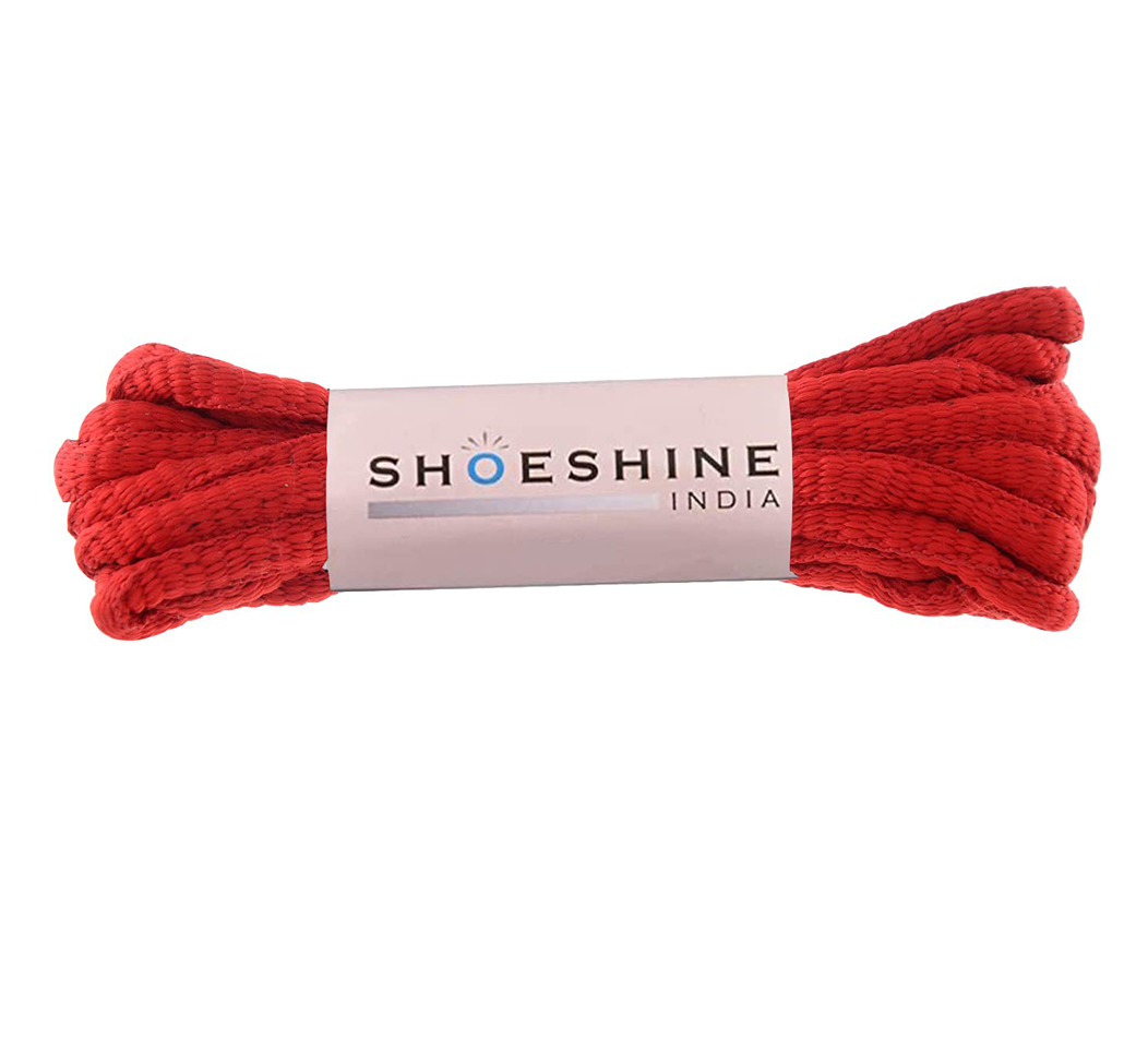 Shoeshine Oval Shoelace 1 Pair -Brown shoe lace