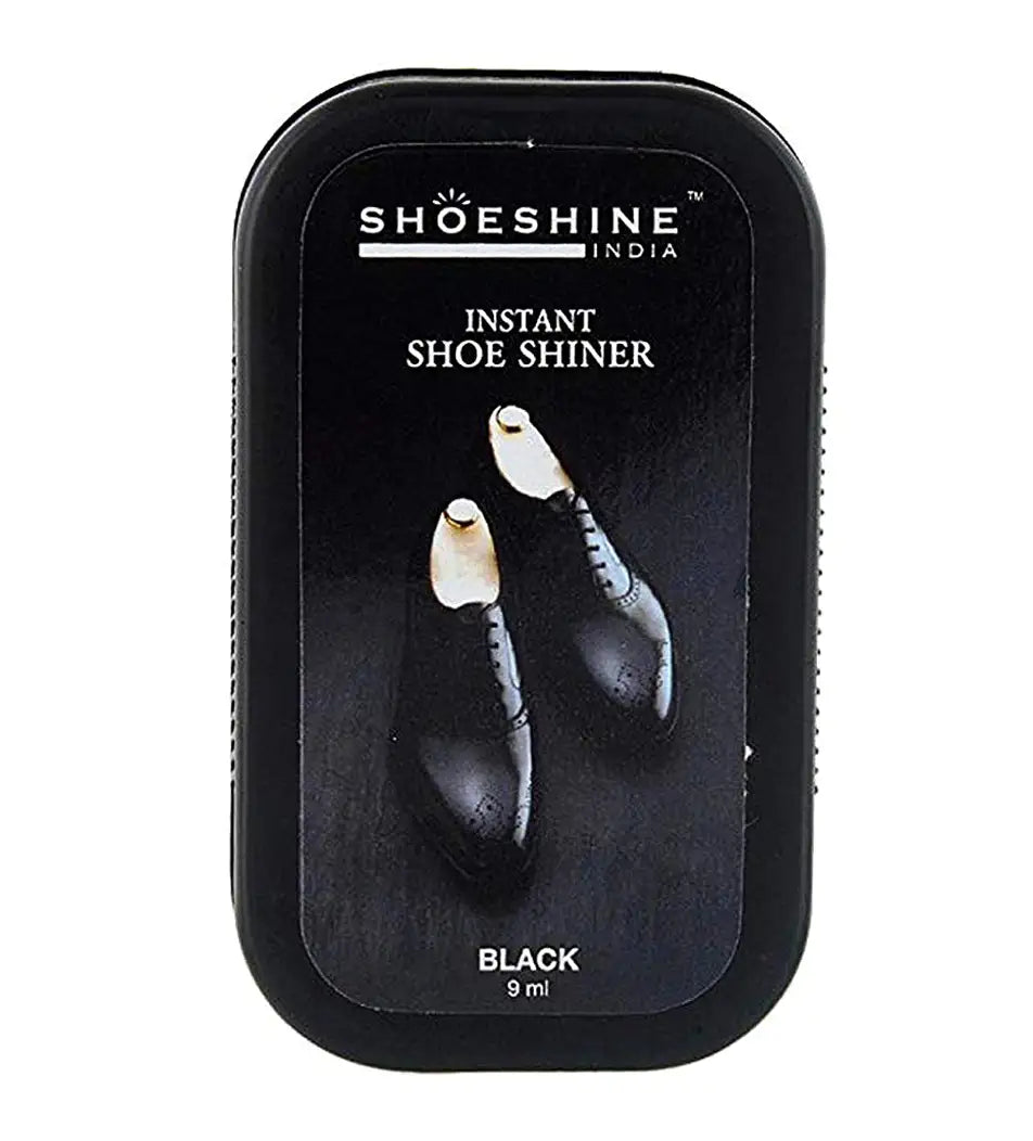 SHOESHINE shoe shiner 2 Neutral + 1 Black (Pack of 3) - instant shoe shine sponge